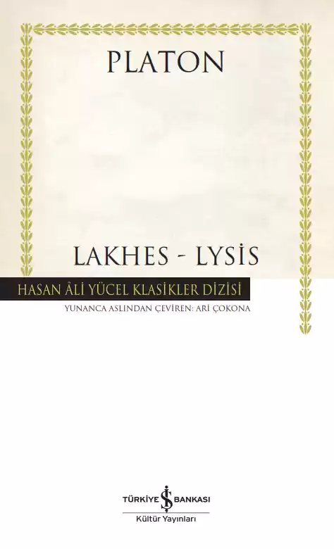 Cover of Lakhes – Lysis – Ciltli