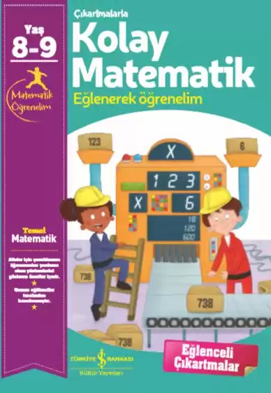 Cover of Çıkartmalarla Kolay Matematik 8-9 Yaş