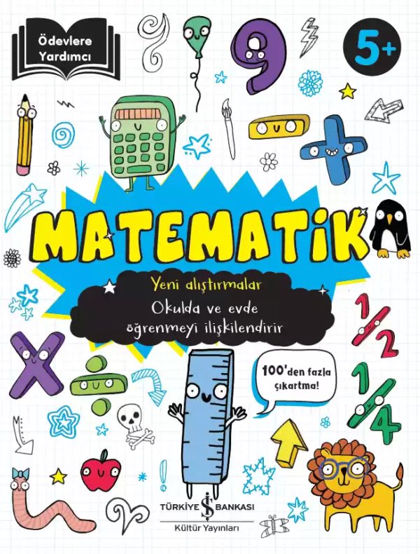 Cover of Ödevlere Yardımcı Matematik 5+ Yeni Alıştırmalar