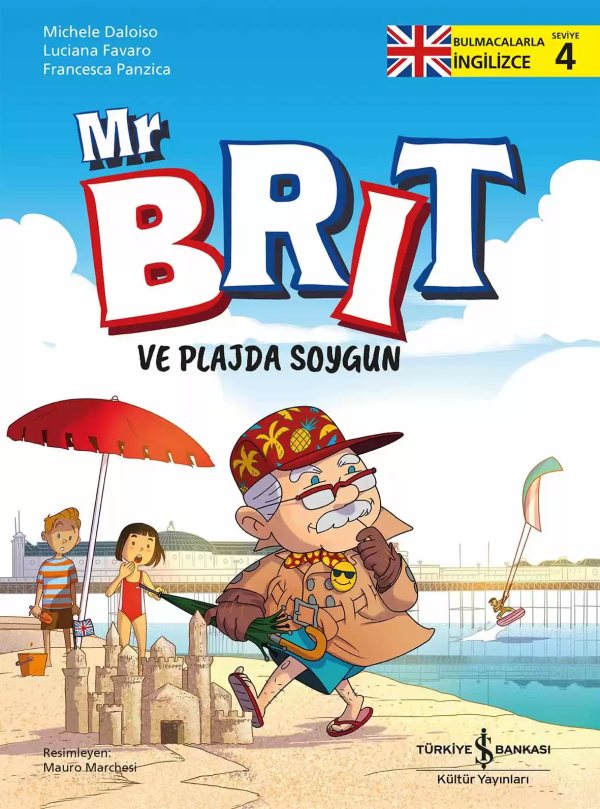 Cover of Mr Brit ve Plajda Soygun – Bulmacalarla İngilizce – 4