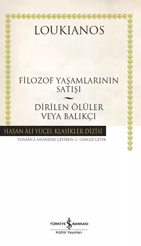 Cover of Filozof Yaşamlarının Satışı – Dirilen Ölüler Veya Balıkçı