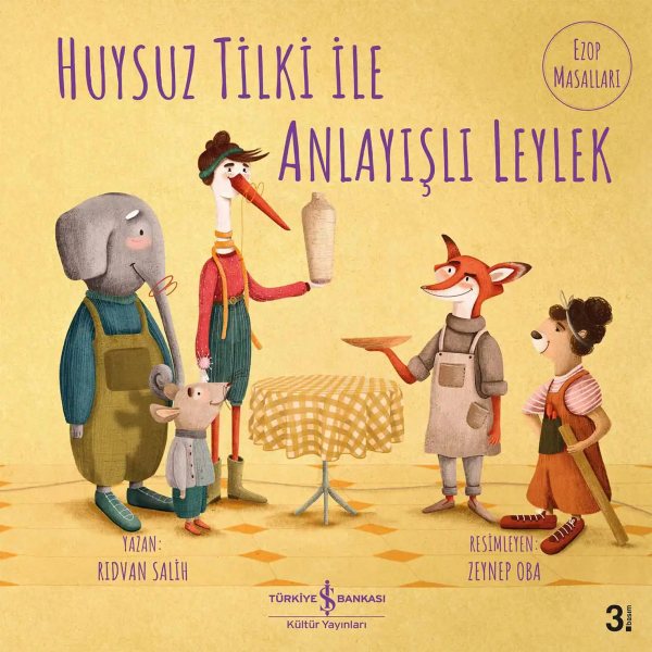 Cover of Huysuz Tilki ile Anlayışlı Leylek