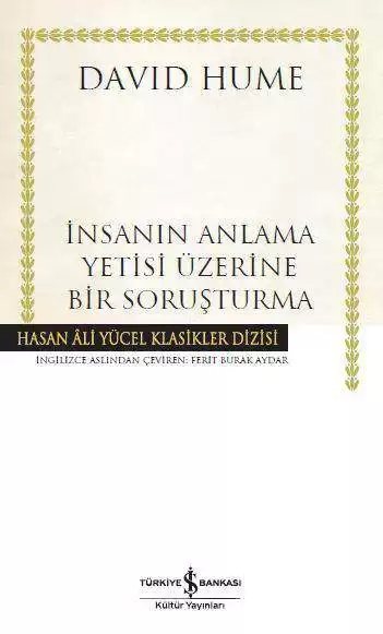 Cover of İnsanın Anlama Yetisi Üzerine Bir Soruşturma – Ciltli