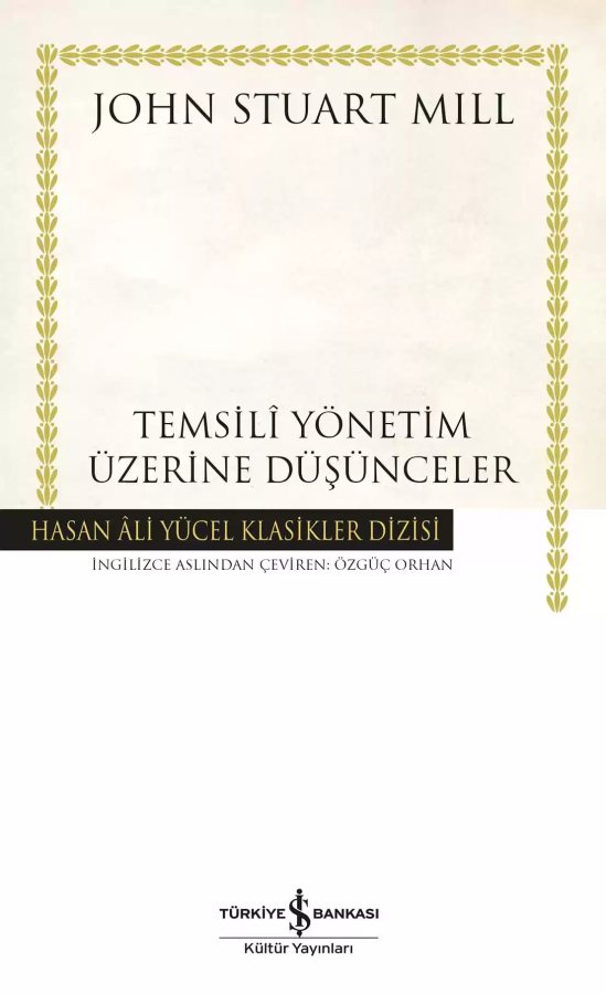 Cover of Temsilî Yönetim Üzerine Düşünceler