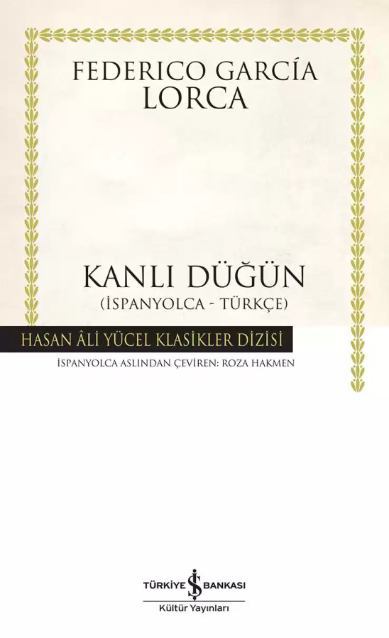 Cover of Kanlı Düğün (İspanyolca-Türkçe) – Ciltli