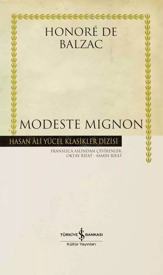 Cover of Modeste Mignon – Ciltli