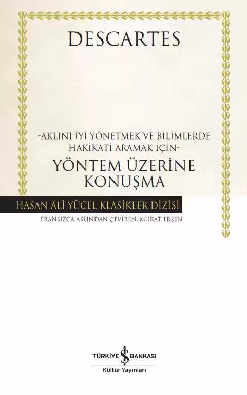 Cover of Yöntem Üzerine Konuşma – Ciltli
