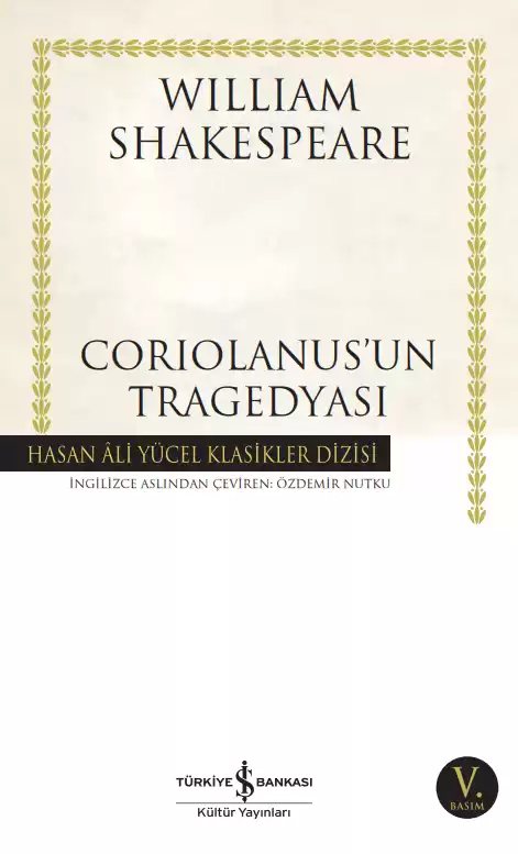 Cover of Coriolanus’un Tragedyası