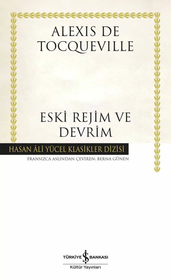 Cover of Eski Rejim ve Devrim – Ciltli