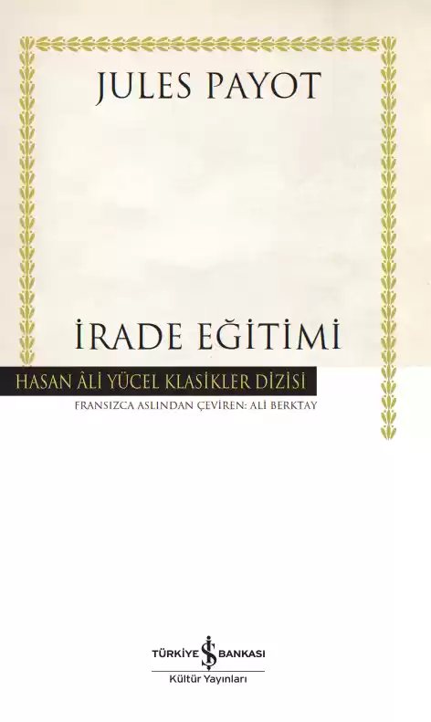Cover of İrade Eğitimi – Ciltli